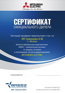 <br>Сертификат занятия монопольного положения на своём рынке